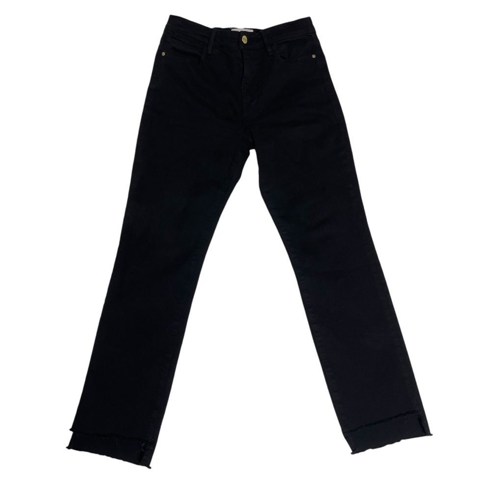 Frame Denim Black Le‎ High Straight Leg Jeans 27 *H0314